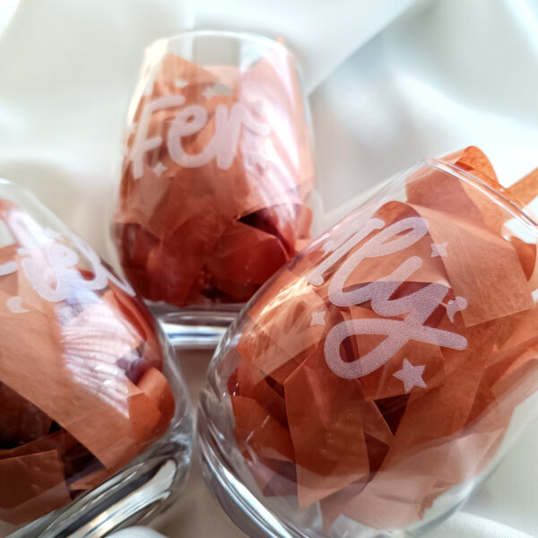 12 pzas Copa Whiskera Personalizada