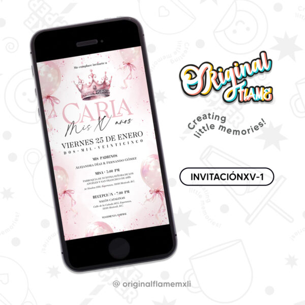 Invitación Digital XV